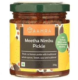 Aamra Meetha Nimbu Pickle   Glass Jar  210 grams